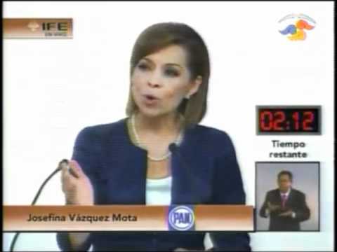 Los momentos de Josefina Vázquez Mota en el segundo debate del IFE