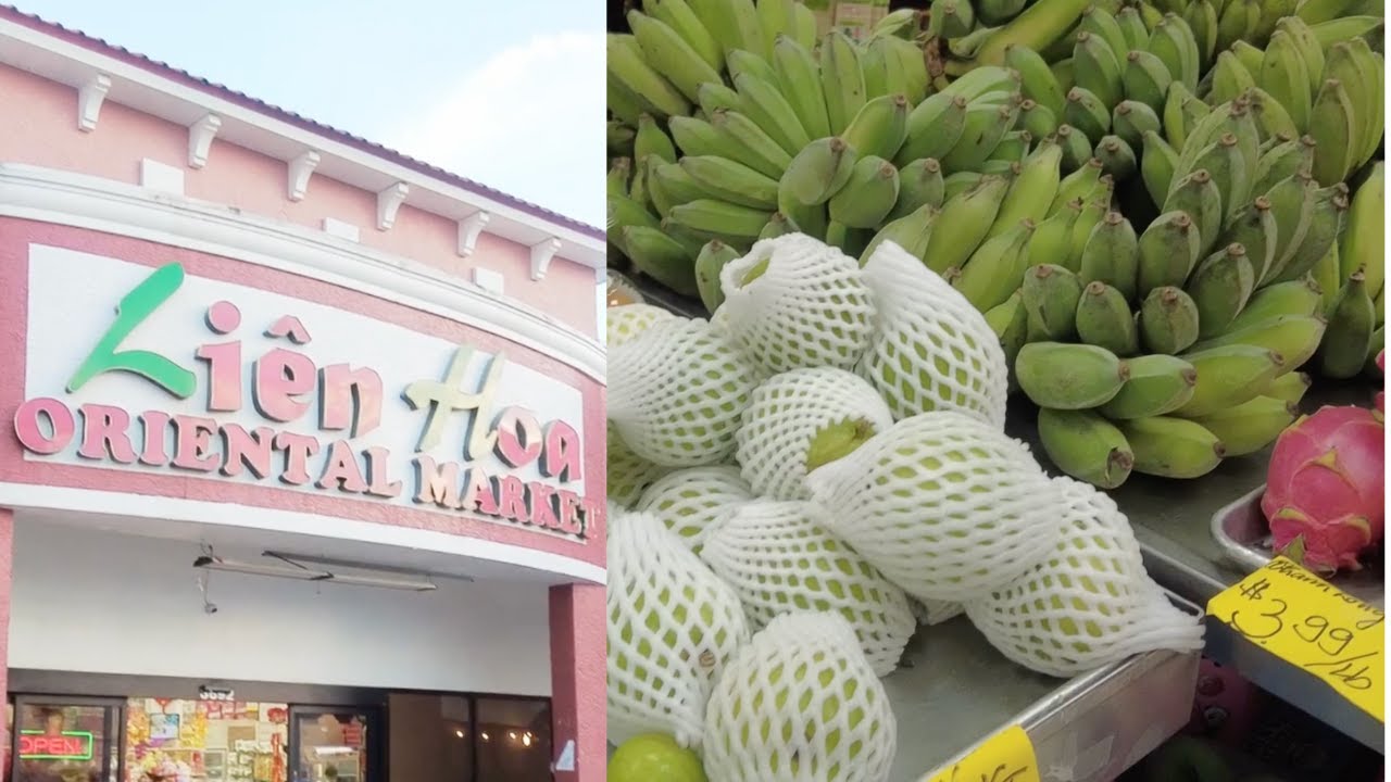 GIA ĐÌNH ĐI CHỢ LIÊN HOA CÓ NHIỀU TRÁI CÂY TƯƠI Ở TAMPA FLORIDA