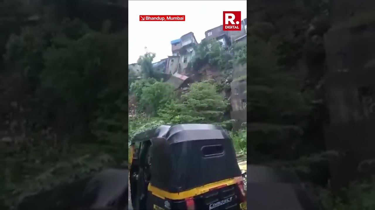 Wall Collapse in Bhandup After Heavy Rains