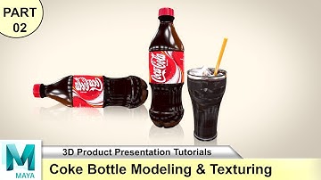 Coke Bottle 3D Modeling & Rendering Tutorial (Part 02) in Autodesk Maya |  3D Products & Objects