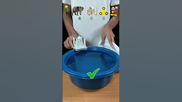 TRY TO GUESS HOW MANY TISSUE PAPER IT TOOKS? #asmr #satisfying #experiment #waterexperiment