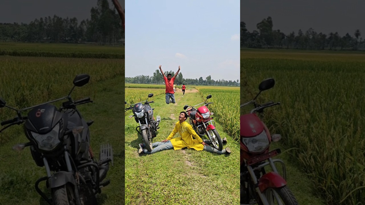 The boys fled on their motorcycle.5032#automobile #funny