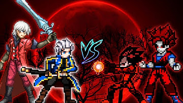 Dante OP V2 (New) & Vergil OP V2 (New) VS Goku Terror Final OP in Jump Force Mugen