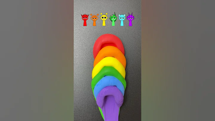 Rainbow Sprunki guess the mixed color #colormixing #satisfying #sharkzhan