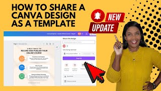How to Share a Canva Design as a Template | New Update
