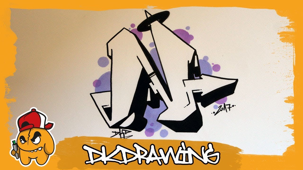 Graffiti Alphabet Tutorial How To Draw Graffiti Letters Letter N Youtube