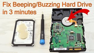 Fix Beeping or Buzzing hard drive and Recover your data in 3 minutes
