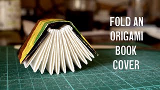 Make an easy origami book cover