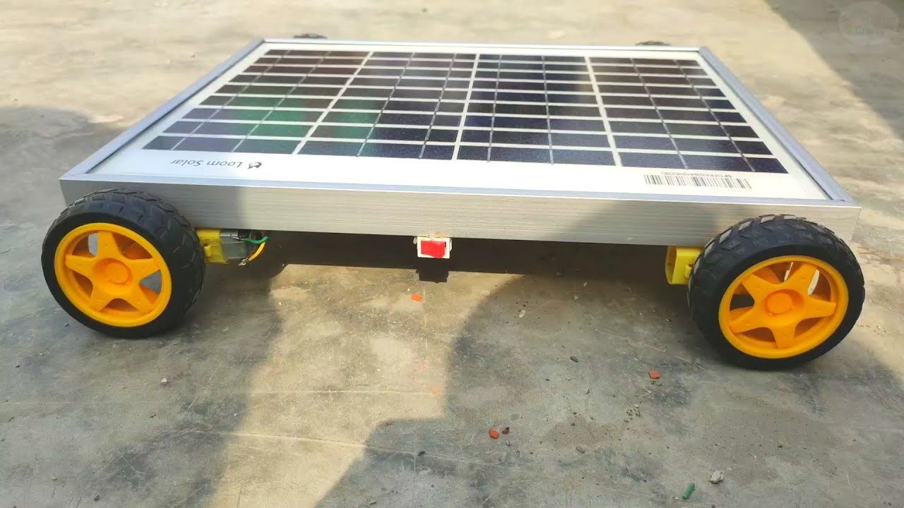 How to Make Solar Car DC Gear Motor Solar car Free Energy School