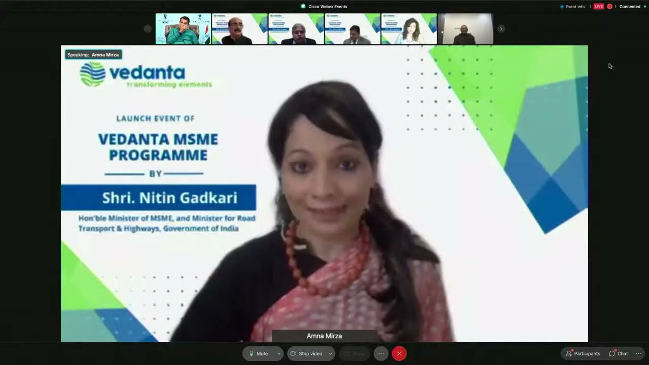 Nitin Gadkari Inaugurated Vedanta MSME Programme in support of Aatmanirbhar Mission