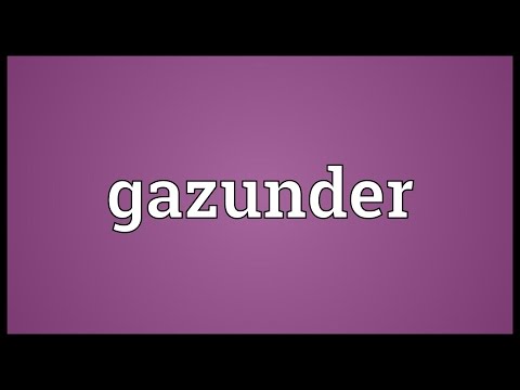Gazunder Meaning