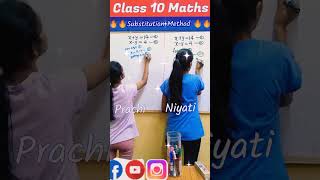 Cl 10 Maths Pair Of Linear Equations Ncert Ex 3.2 Cl 10 Subsution Method