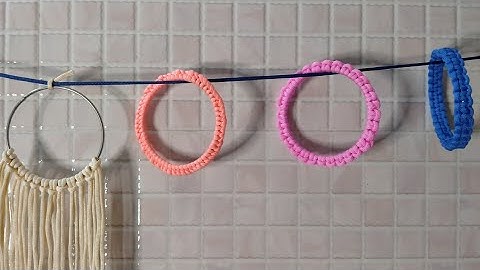 How to wrap macrame cord to ring | How to wrap ring with macrame cord tutorial step by step