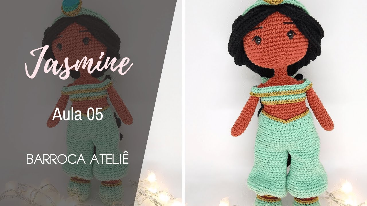 AULA 5 - PRINCESA JASMINE (Barroca Ateliê Oficial)