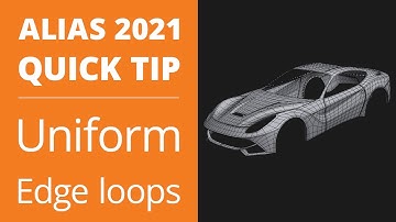 AUTODESK ALIAS 2021 QUICK TIP: How to Get Uniform Spacing Between Edge Loops with Align to Curve