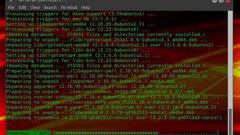 TVheadend server upgrade