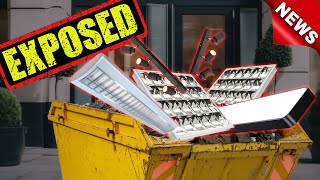 EXPOSED: Electricians' Dumping New Lights in Skips