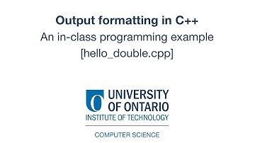 Output Formatting in C++