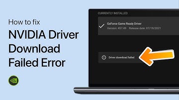 How To Fix NVIDIA GeForce Driver Download Failed Error