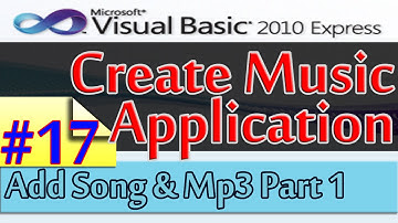 Create Music Application, 17, Add Song and Mp3 File Part 1, Database and Visual Basic 2010