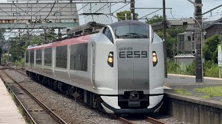 （4003M）E259系横クラNe017編成［特急しおさい3号銚子行］旭駅二番線ホーム発着