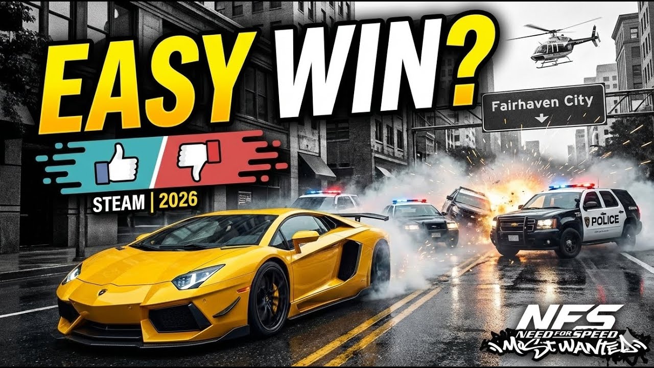 NFS Most Wanted 2012: Is it an EASY WIN on Steam? (4K Gameplay 2026)