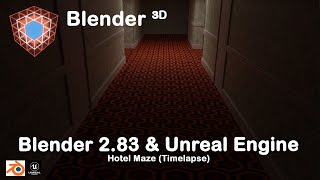 Blender 2.83 & Unreal Engine: Hotel Maze