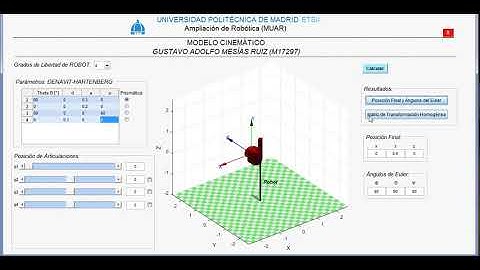 Modelo Cinemática Directa de Robot