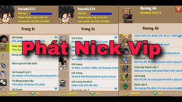 Phát Nick VIP Cho Anh Em - Ngọc Rồng Online