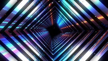 4K Sci-Fi Neon Tunnel VJ Motion Background || Neon Light Tunnel Free VJ Loops || 4K VJ Loops