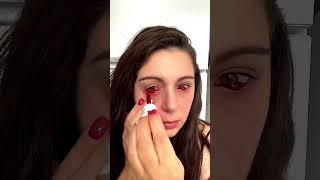 Tiktok Viral Halloween Fake Eye Blood  tiktokviral halloween2022 tiktokviral