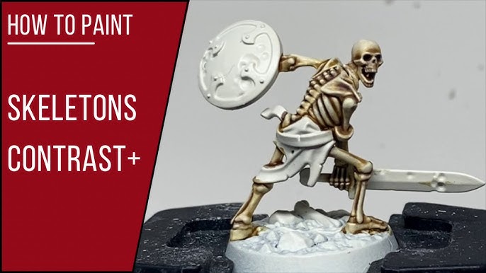 Review: Citadel Technical Paints. Tutorial: Skeleton Warrior - Bell of Lost  Souls