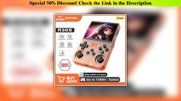 Discount Open Source R36S Retro Handheld Video Game Console Linux System 3.5 Inch IPS Screen Portab