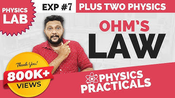 Plus Two Physics | Practical Lab | Ohm