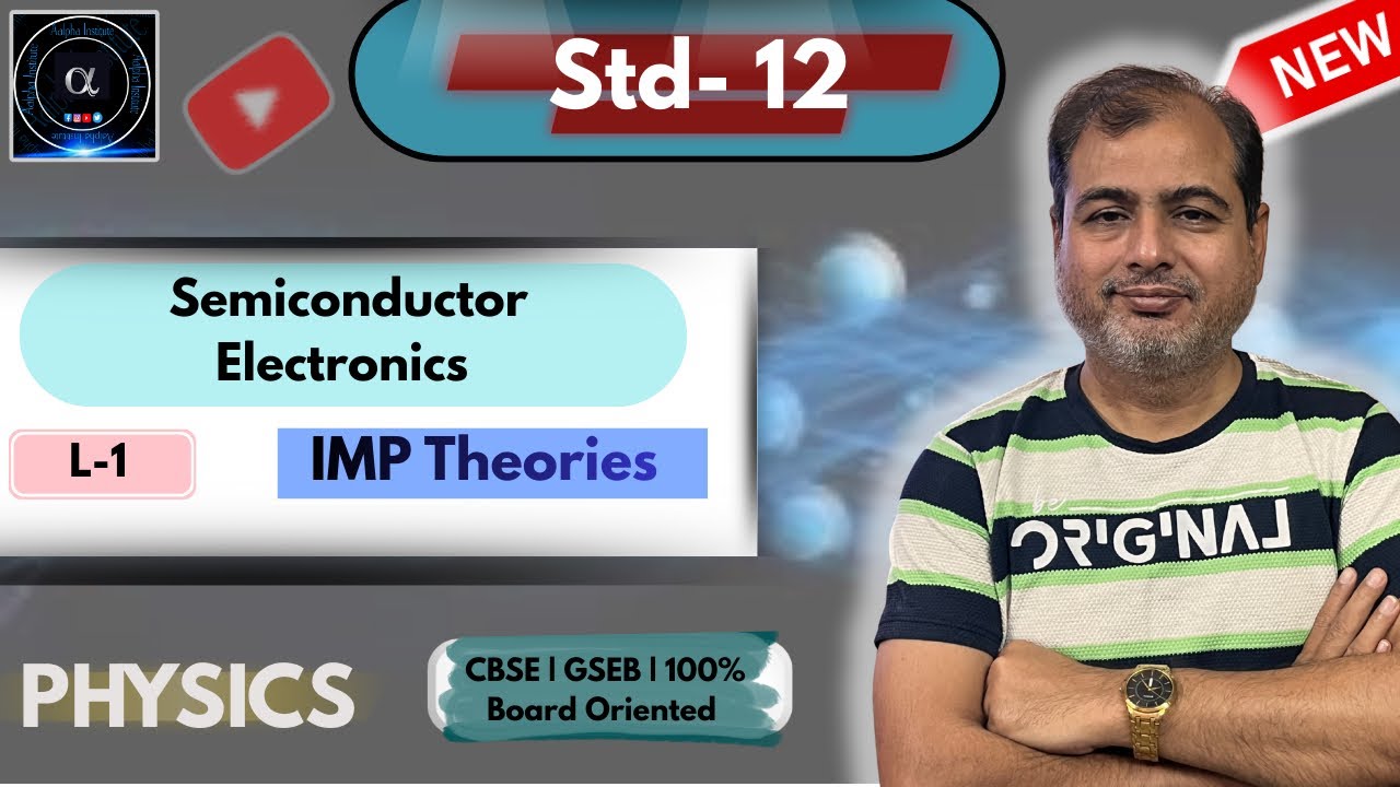 Semiconductor Electronics |IMP Theories CH-14 Class 12|CBSE|GSEB 2026| Physics Aalpha Institute |L1|