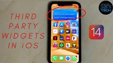 Third Party Widgets in iOS 14.