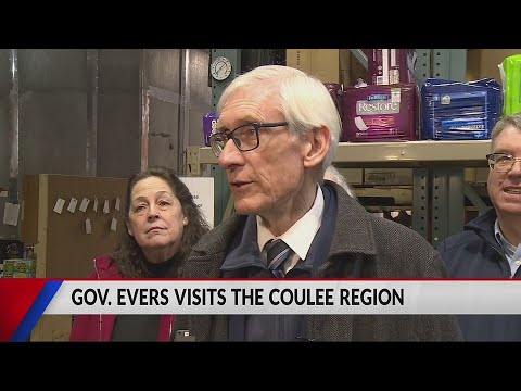 Gov. Tony Evers visits Coulee Region to tour Hunger Task Force