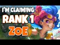 My Zoe is so clean that I'm using this video as the claim to be "Rank 1 Zoe" | Challenger Zoe