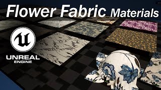 Unreal Flower Fabric Material. PBR. seamless