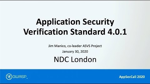 From the OWASP Top Ten(s) to the OWASP ASVS - Jim Manico