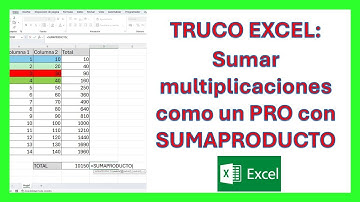 ✅ SUMAPRODUCTO en Excel: La FUNCIÓN que lo hace TODO en una sola fórmula - TRUCO / TIP EXCEL