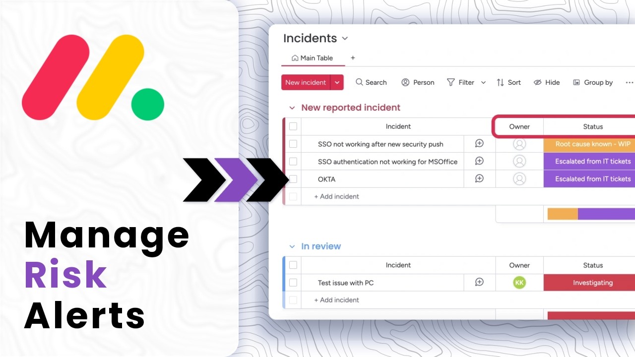 Monday Software Risk Statuses How to Set Up Incident and Compliance Tracking in monday.com - YouTube
