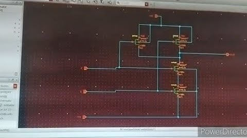 NAND Gate Simulation using Cadence Virtuoso tool.