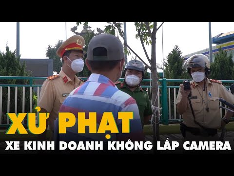 Video Ngày đầu CSGT xử phạt xe kinh doanh không lắp camera... - youtube