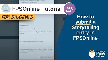 How to submit a Storytelling entry in FPSOnline