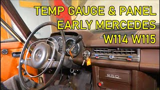 #35  How to remove early version instrument panel & temp gauge assembly. Mercedes 250 1968 W114 W115