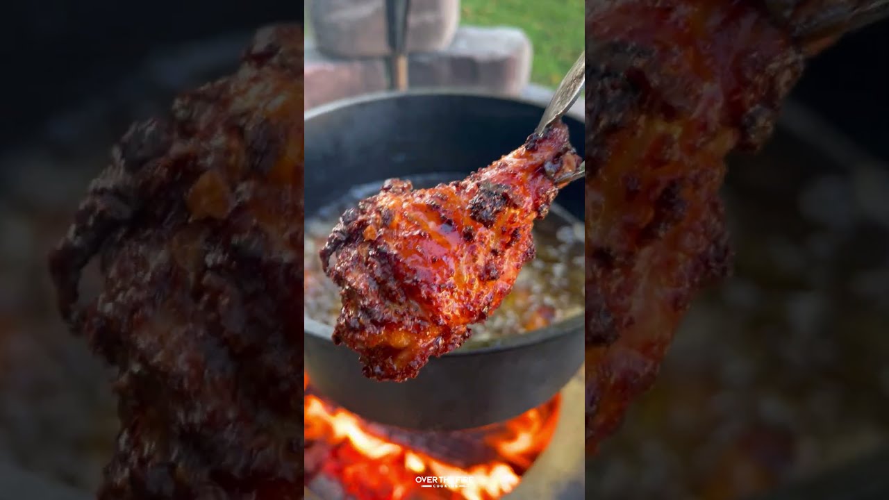 Honey Chili Oil Chicken Wings Recipe Over The Fire Cooking By Derek Wolf