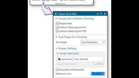 Check Tool Path in NX CAM