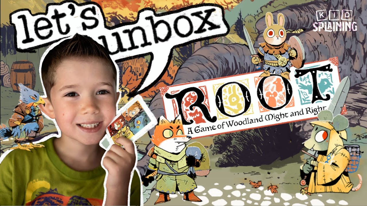 Let's Unbox Root: A Game of Woodland Might and Right | Kidsplaining