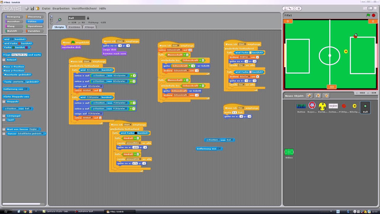 Scratch Tutorial German HD (5/11) FIFA FOOTBALL YouTube